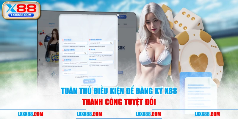 Tuân thủ điều kiện để đăng ký X88 thành công tuyệt đối